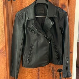 black leather jacket worn twice!
